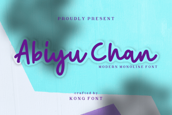 Abiyu Chan Font: A Playful Handwritten Script for Makers