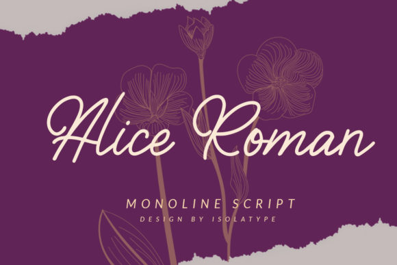 Alice Roman: A Script Handwritten Font for Elegant Editorial Moments