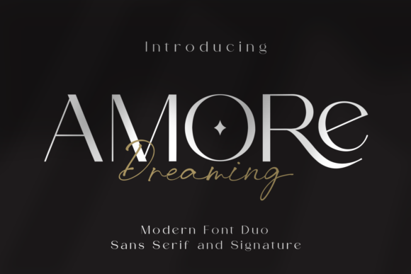 Amore Dreaming Font Duo for Elegant Brand Identity