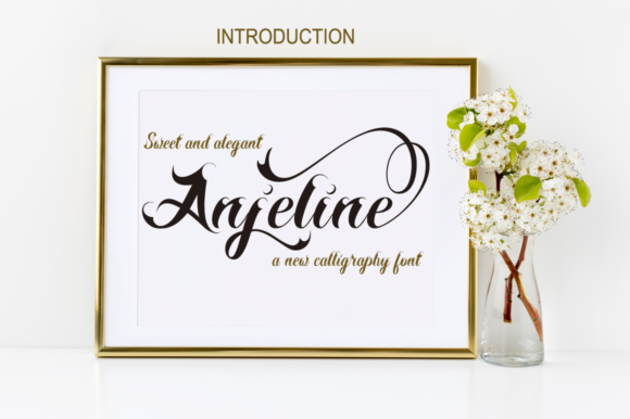 Anjeline Script Font for Small Business Branding