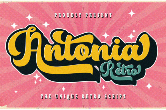 Antonia Retro Font for Bold 60s-Inspired Campaigns