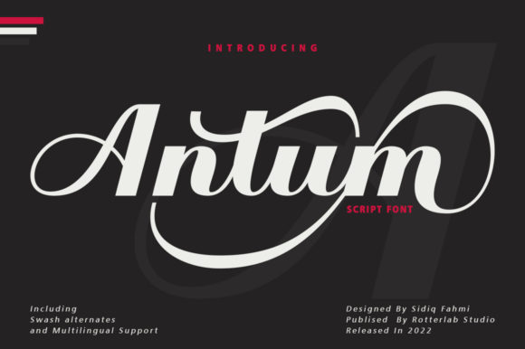 Antum: A Vintage Bold Script Font for Authentic Brand Identity