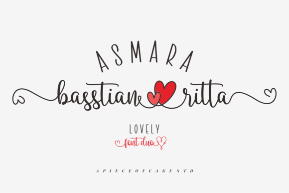 Asmara Basstian Ritta: A Romantic Script Handwritten Font for Makers