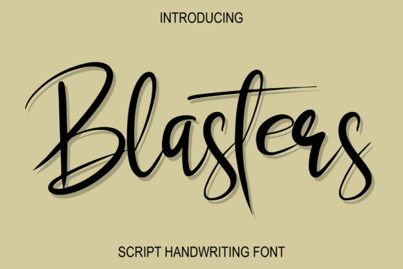 Blasters: A Refined Script Handwritten Font for Elegant Design