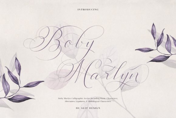 Boby Marlyn Script Font for Handmade Creators
