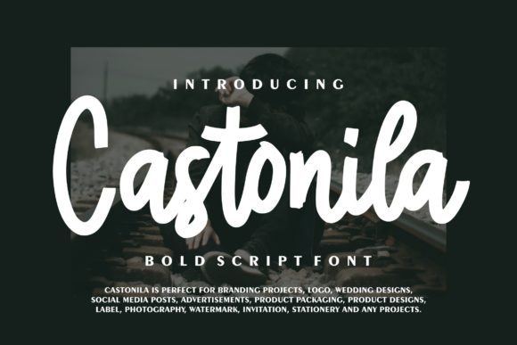 Castonila: A Paint-Brushed Script Font for Digital Branding