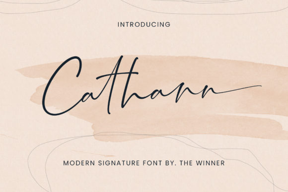 Cathann Script Font for Small Business Branding