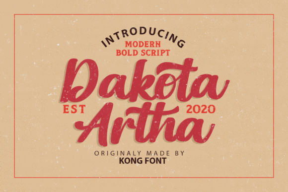 Dakota Artha: A Playful Handwritten Script Font for Digital Designers