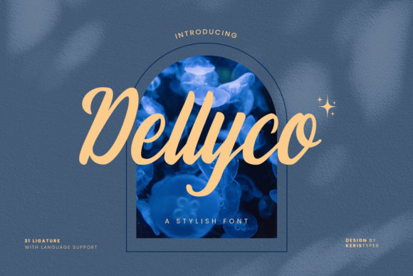 Dellyco Script Font for Elegant Editorial Design