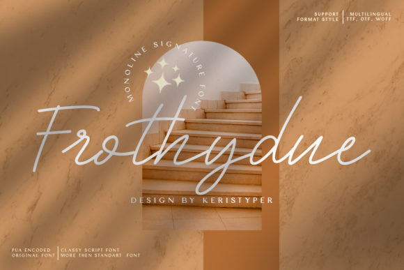 Frothydue Script Handwritten Font for Natural-Looking Campaigns