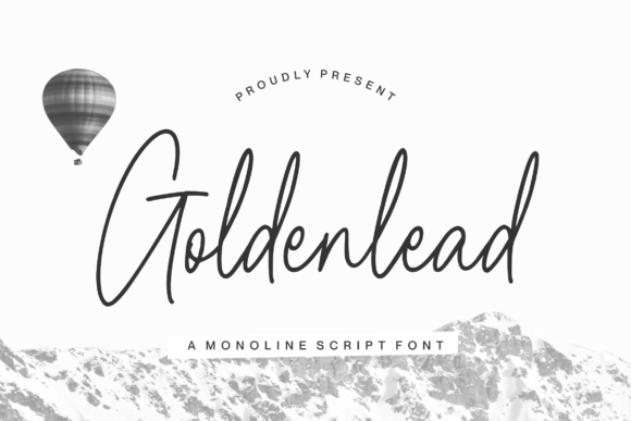 Goldenlead: A Delicate Script Font for Elegant Digital Branding