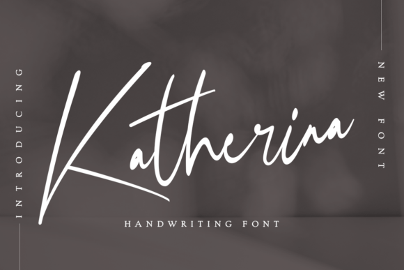Katherina: A Dazzling Script Font for Editorial Design