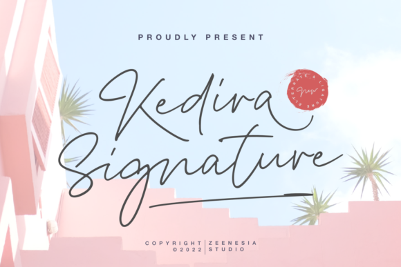 Kedira Signature Font for Elegant Brand Identity