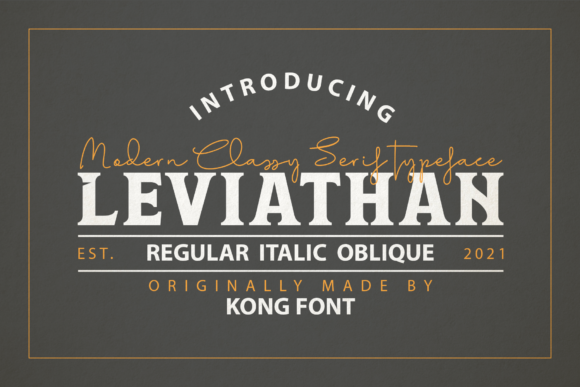 Leviathan: A Playful Handwritten Script Font for Digital Designers