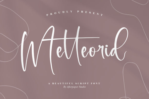 Metteorid: A Delicate Script Font for Elegant Editorial Design