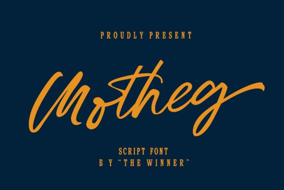Motheg: A Chic Script Font for Real Branding