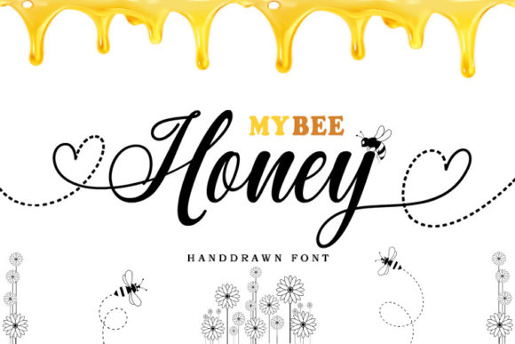 My Bee Honey Script Font for Elegant Digital Branding
