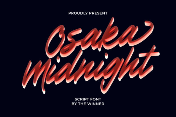 Osaka Midnight: A Delicate Script Font for Elegant Branding