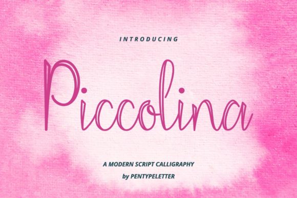 Piccolina: A Delicate Script Font for Elegant Editorial Design