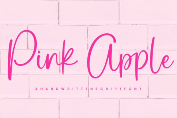 Pink Apple Script Font for Elegant Branding