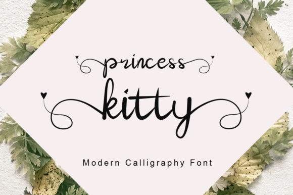 Princess Kitty Script Font for Small Business Branding