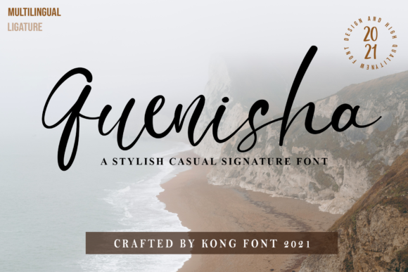 Quenisha: A Playful Handwritten Script Font for Editorial Design