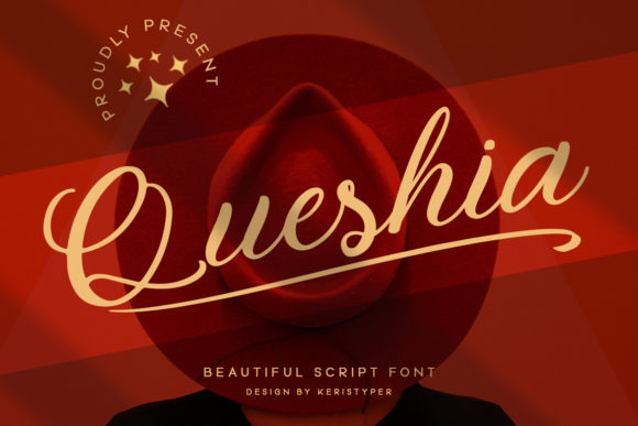 Queshia Script Font for Elegant Campaign Design