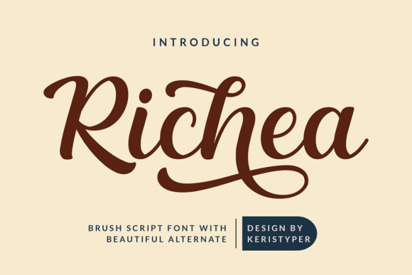 Richea Font for Elegant, Whimsical Branding