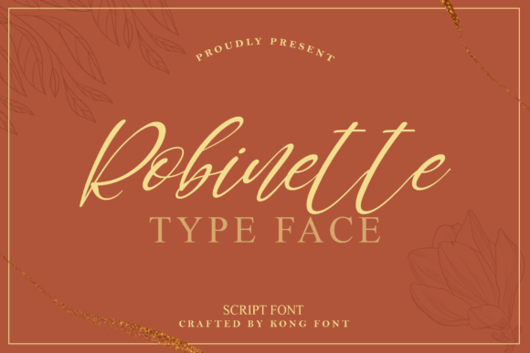Robinette: A Sophisticated Script Font for Editorial Design