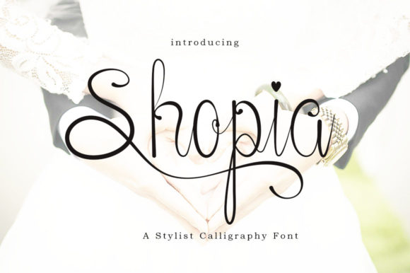 Shopia: A Delicate Script Font for Luxury Campaign Visuals