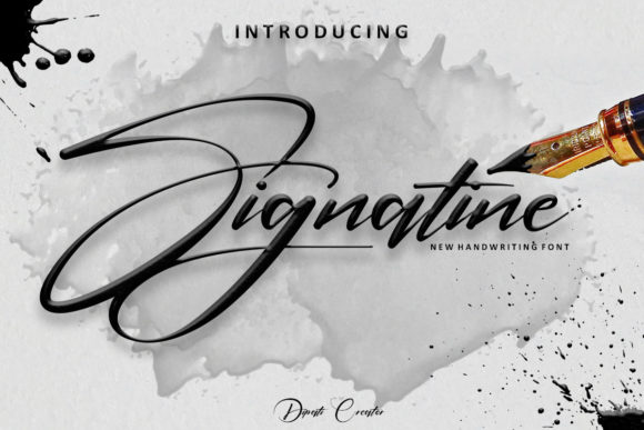 Signatine: An Elegant Script Font for Editorial Grace