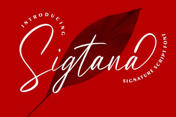 Sigtana Script Font for Handmade Creators