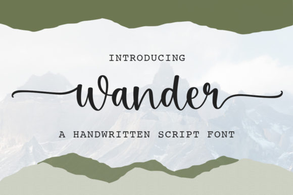 Wander: A Refined Script Font for Elegant Editorial Design