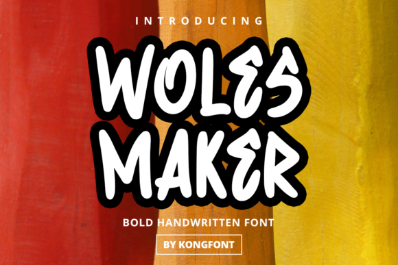 Wolesmaker: A Playful Handwritten Script Font for Makers
