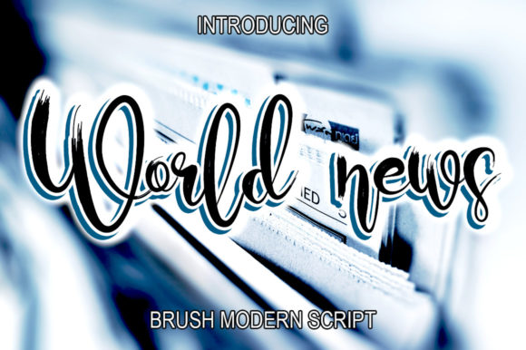 World News Script Font for Handmade Creators