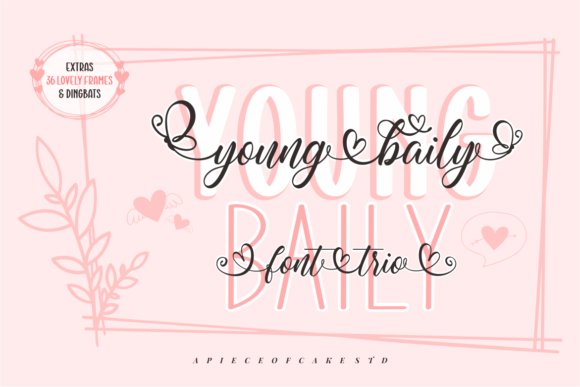 Young Baily Trio: A Delicate Script Handwritten Font for Elegant Branding